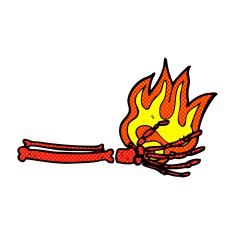 comic cartoon magic skeleton hand