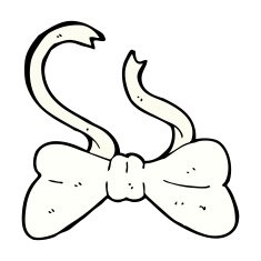 comic cartoon bow tie N17