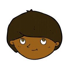comic cartoon happy man N74