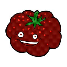 comic cartoon happy tomato N4