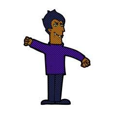 comic cartoon vampire man N17