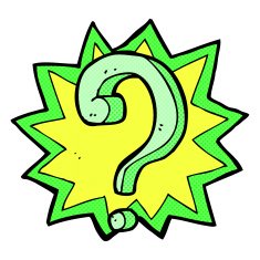 comic cartoon question mark N2