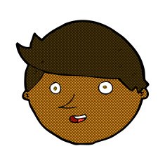 comic cartoon happy face N8