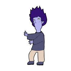 comic cartoon vampire man N18