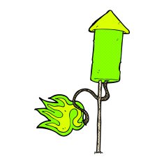 comic cartoon firework N5