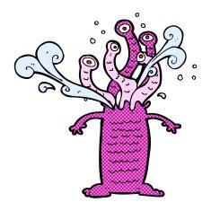 comic cartoon monster N8