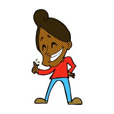 comic cartoon man snapping fingers N2