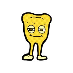 comic cartoon smiling tooth N2