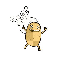 comic cartoon happy potato N2