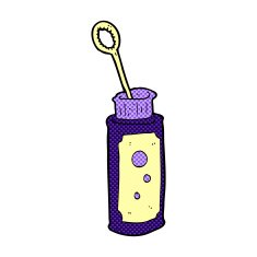 comic cartoon bubble blower N2