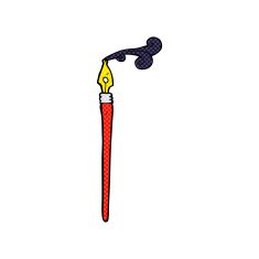 comic cartoon ink pen N2