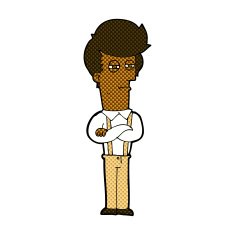comic cartoon annoyed man N14