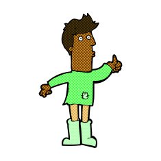 comic cartoon poor man N2