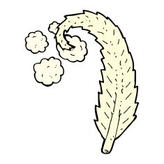 comic cartoon feather N9