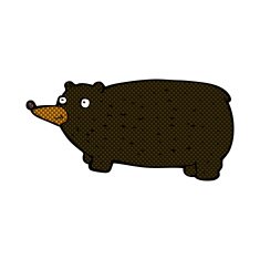 funny comic cartoon bear N11
