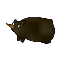 funny comic cartoon bear N13