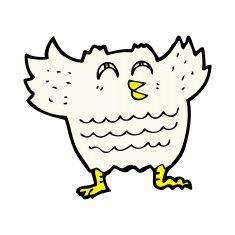comic cartoon black bird