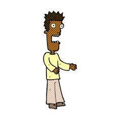 comic cartoon man freaking out N2