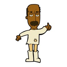 comic cartoon annoyed old man N11