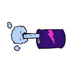 comic cartoon fizzy drink can N2