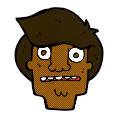comic cartoon shocked face N4