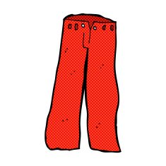 comic cartoon red pants