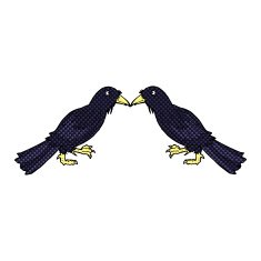 comic cartoon crows