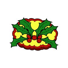 comic cartoon holly symbol