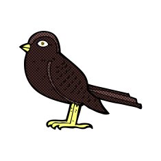 comic cartoon garden bird N8
