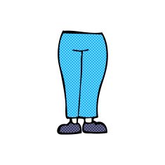 comic cartoon legs N12