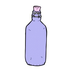 comic cartoon traditional bottle N4