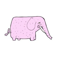comic cartoon funny elephant N4