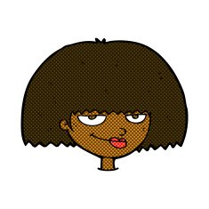 comic cartoon mean female face N2
