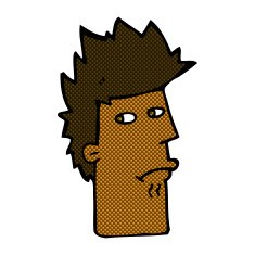 comic cartoon nervous expression N2