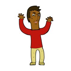 comic cartoon angry man N17