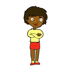 comic cartoon annoyed woman N35