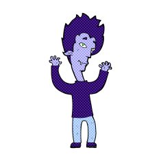 comic cartoon vampire man N22