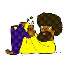 comic cartoon hippie man N2