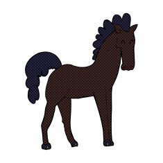 comic cartoon horse N7