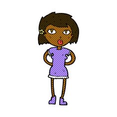 comic cartoon woman N6