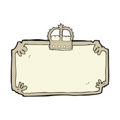 comic cartoon old frame banner N2