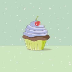 Hand-Drawn Cupcake N2