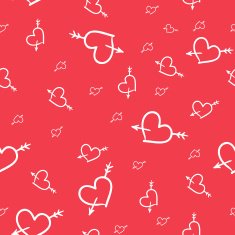 Valentine seamless pattern of hearts N2