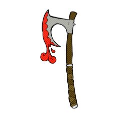 comic cartoon viking axe N2