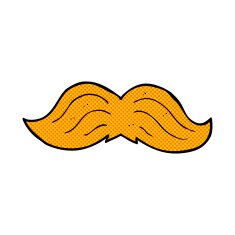 comic cartoon ginger mustache