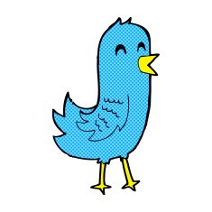 comic cartoon happy bird N5