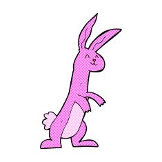 comic cartoon rabbit N18
