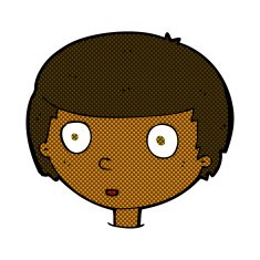 comic cartoon curious boy N8