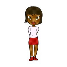 comic cartoon pretty girl N20