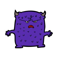 comic cartoon little alien N2